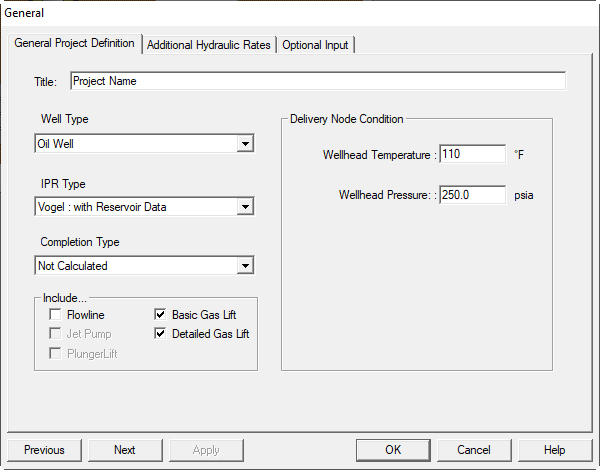Inputs – General Description